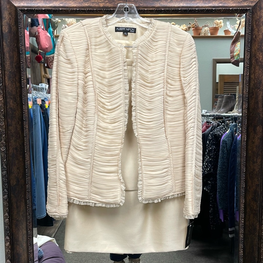 Albert Nipon silk evening wear 3 piece suit NWT